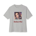 Graphic Tee — 'Subscribe' Portrait Design, Influencer Aesthetic