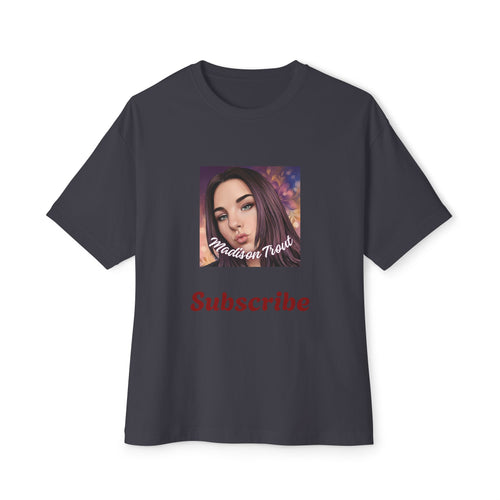Graphic Tee — 'Subscribe' Portrait Design, Influencer Aesthetic